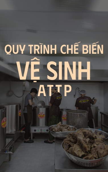 Quy trình  chế biết hợp vệ sinh